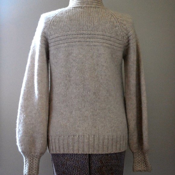Vintage Spanner cream wool zip up cardigan - Picture 6 of 6
